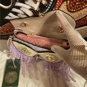 Elegant Purple Beaded Crossbody Bag 🔥 🔥 🔥
